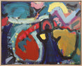 Load image into Gallery viewer, Large Original Vintage Abstract Oil Painting from Sweden