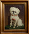 Load image into Gallery viewer, Vintage Art Original Dog Oil Painting from Sweden