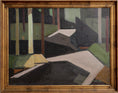 Load image into Gallery viewer, Mid Century Vintage Original Landscape Oil Painting from Sweden
