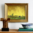 Load image into Gallery viewer, Vintage Mid Century Original Landscape Oil Painting from Sweden 1975