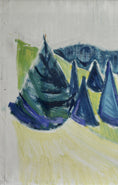 Load image into Gallery viewer, Mid Century Original Landscape Oil Painting from Sweden 1958