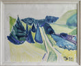 Load image into Gallery viewer, Mid Century Original Landscape Oil Painting from Sweden 1958