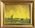 Load image into Gallery viewer, Vintage Mid Century Original Landscape Oil Painting from Sweden 1975