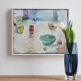 Load image into Gallery viewer, Original Vintage Abstract Oil Painting from Sweden