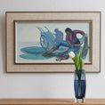 Load image into Gallery viewer, Mid Century Original Coastal Oil Painting from Sweden