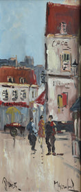 Load image into Gallery viewer, Mid Century Original Vintage Art Original Parisian Cityscape