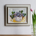 Load image into Gallery viewer, Swedish Mid Century Vintage Art Floral Still Life Oil Painting