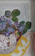 Load image into Gallery viewer, Swedish Mid Century Vintage Art Floral Still Life Oil Painting