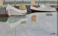 Load image into Gallery viewer, Mid Century Vintage Original Boat Oil Painting from Sweden