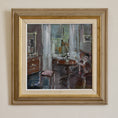 Load image into Gallery viewer, Swedish Vintage Figure in Interior Oil Painting From Sweden