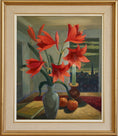 Load image into Gallery viewer, Original Vintage Mid Century Interior Oil Painting from Sweden