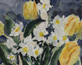 Load image into Gallery viewer, Original Vintage Watercolor of Spring Flowers from Sweden