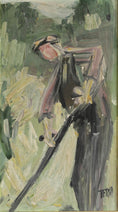 Load image into Gallery viewer, Vintage Mid Century Art Oil Painting From Sweden