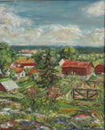 Load image into Gallery viewer, Vintage Art Original Landscape Oil Painting from Sweden