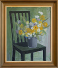 Load image into Gallery viewer, Large 1940's Original Vintage Art Floral Oil Painting from Europe