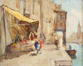 Load image into Gallery viewer, Original Vintage Art Venetian Scene Oil Painting