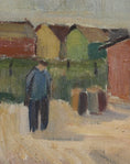 Load image into Gallery viewer, Vintage Art Original Swedish Coastal Oil Painting