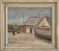 Load image into Gallery viewer, Vintage Art Original Swedish Coastal Oil Painting