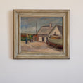 Load image into Gallery viewer, Vintage Art Original Swedish Coastal Oil Painting