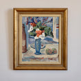 Load image into Gallery viewer, Mid Century 1940's Original Floral Oil Painting from Sweden