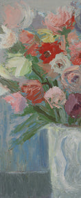 Load image into Gallery viewer, Vintage Art Room Original Floral Oil Painting from Sweden