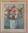 Load image into Gallery viewer, Vintage Art Room Original Floral Oil Painting from Sweden