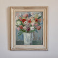 Load image into Gallery viewer, Vintage Art Room Original Floral Oil Painting from Sweden