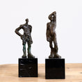 Load image into Gallery viewer, Pair of Mid Century Bronze Figurative Sculptures from Sweden