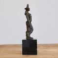 Load image into Gallery viewer, Pair of Mid Century Bronze Figurative Sculptures from Sweden