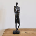 Load image into Gallery viewer, Vintage 1960's Brutalist Metal Sculpture from Sweden