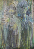 Load image into Gallery viewer, Vintage Abstract Floral Painting from Sweden