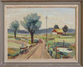 Load image into Gallery viewer, Colorful Vintage Original Farmhouse Oil Painting From Sweden