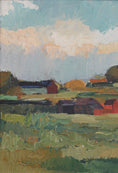 Load image into Gallery viewer, 1930's Mid Century Original Vintage Farmhouse Oil Painting from Sweden