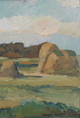 Load image into Gallery viewer, 1930's Mid Century Original Vintage Farmhouse Oil Painting from Sweden