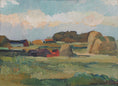Load image into Gallery viewer, 1930's Mid Century Original Vintage Farmhouse Oil Painting from Sweden