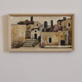 Load image into Gallery viewer, Vintage Art Room Original European Village Oil Painting from Sweden 1960's