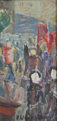 Load image into Gallery viewer, Vintage Art Room Original Mid Century Oil Painting from Sweden 1960's
