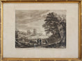 Load image into Gallery viewer, Vintage Art Room Original Pastoral Scene with Shepards