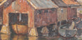 Load image into Gallery viewer, Original Coastal Oil Painting Vintage Mid Century Sweden
