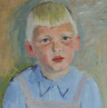 Load image into Gallery viewer, Vintage Art Room Mid Century 1940's Portrait Sweden