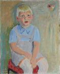 Load image into Gallery viewer, Vintage Art Room Mid Century 1940's Portrait Sweden