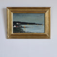 Load image into Gallery viewer, Vintage Art Room Original Vintage Coastal Oil Painting from Sweden