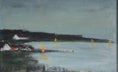 Load image into Gallery viewer, Vintage Art Room Original Vintage Coastal Oil Painting from Sweden