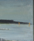Load image into Gallery viewer, Vintage Art Room Original Vintage Coastal Oil Painting from Sweden