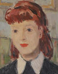 Load image into Gallery viewer, Mid Century Portrait Oil Painting By L Larsson Sweden