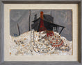 Load image into Gallery viewer, Mid Century Vintage Original 1950's Landscape Painting from Sweden