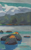 Load image into Gallery viewer, Vintage Mid Century Oil Painting From Sweden by S Sandberg