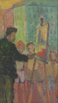 Load image into Gallery viewer, Vintage Art Room Oil Painting From Sweden by M Wallin 1950's
