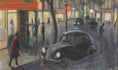 Load image into Gallery viewer, Mid Century Original Parisian Cityscape Oil Painting from Sweden 1940's