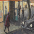 Load image into Gallery viewer, Mid Century Original Parisian Cityscape Oil Painting from Sweden 1940's
